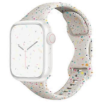 Bandje voor Apple Watch Series 10 46 mm/ Ultra 2/ Ultra 49 mm/ 9 8 7 45 mm/ SE (2023/2022) SE 6 5 4 44 mm/ 3 2 1 42 mm siliconen band
