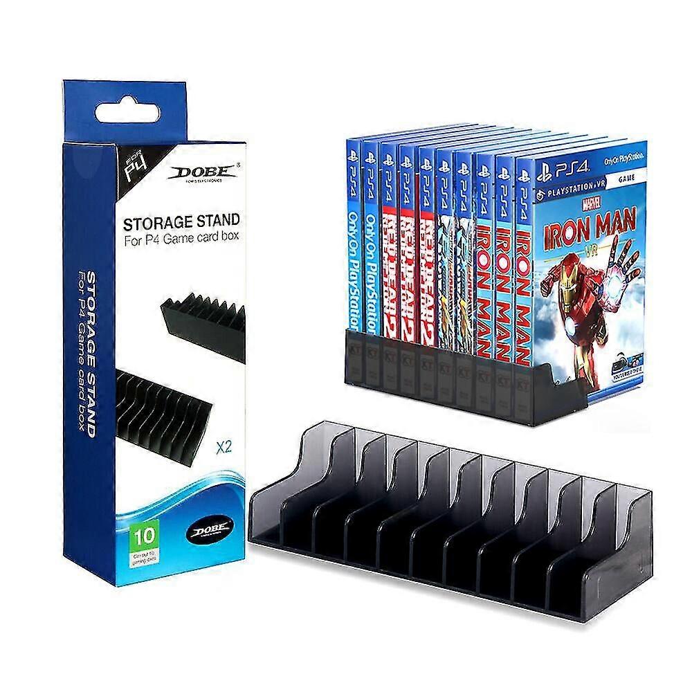 2pcs For Ps5 Ps4/slim/pro 10 Game Discs Storage Stand