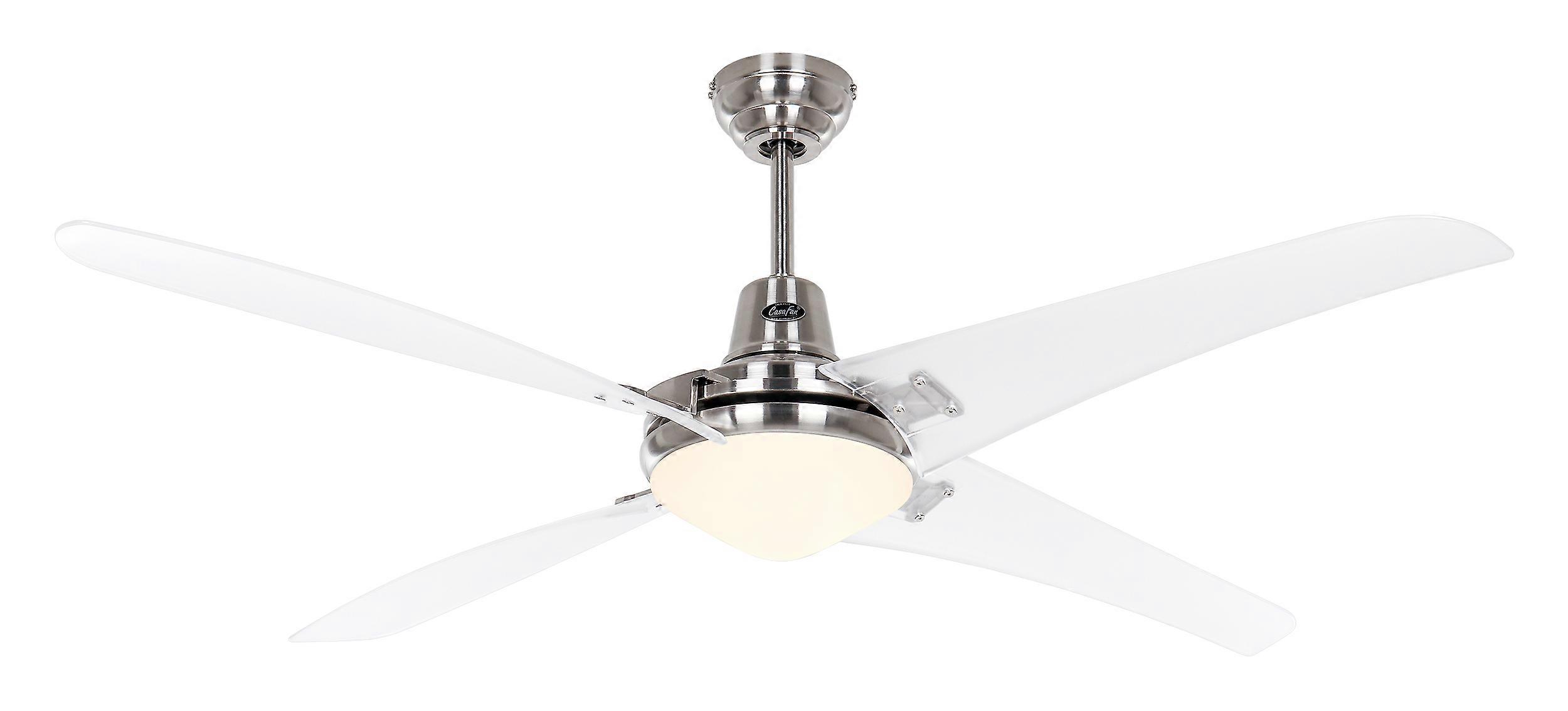 Ceiling fan Mirage Chrome / Clear with remote