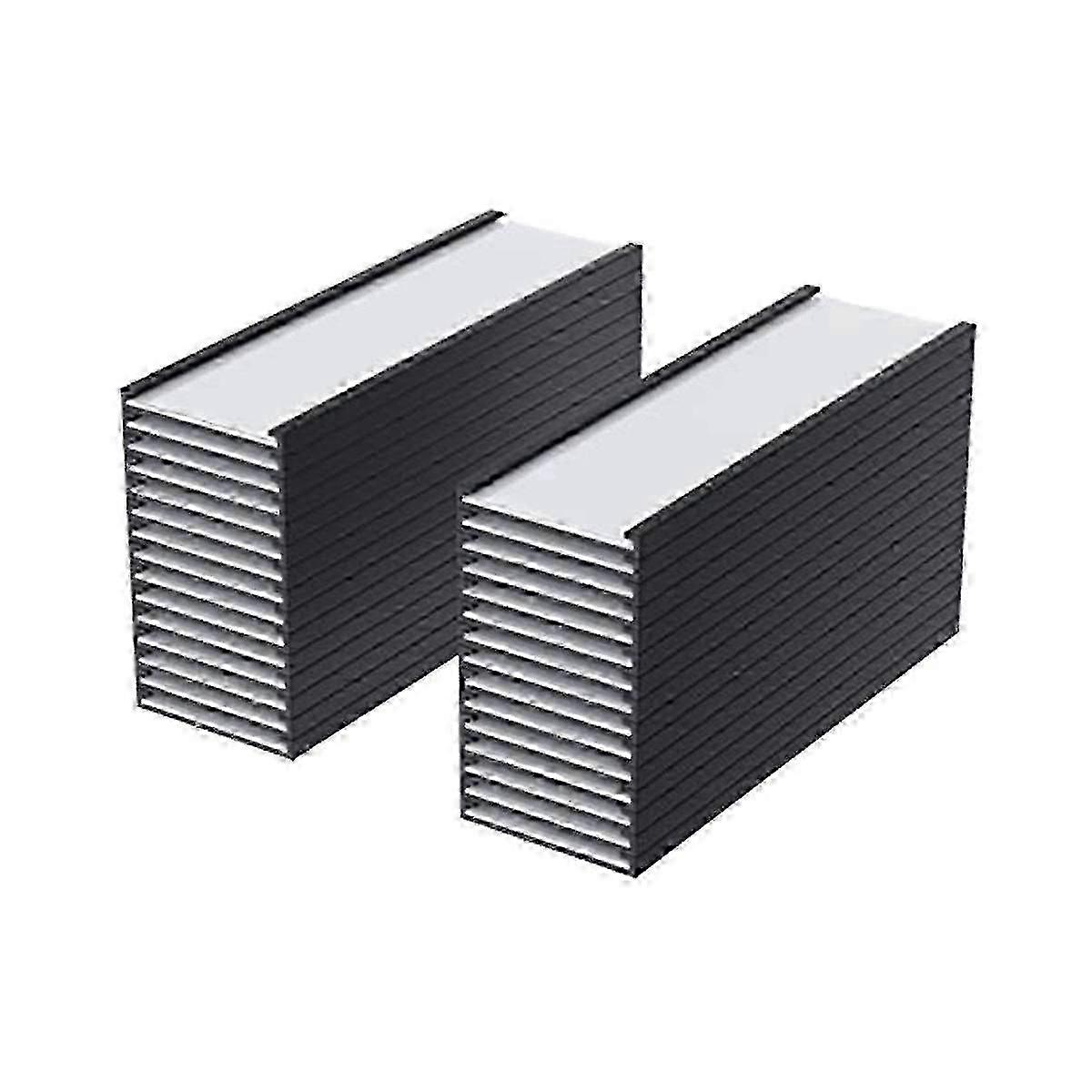 30-pack C-channel magnetic label holders 1 x 3 inch with magnets for toolbox labels and metal whiteboards