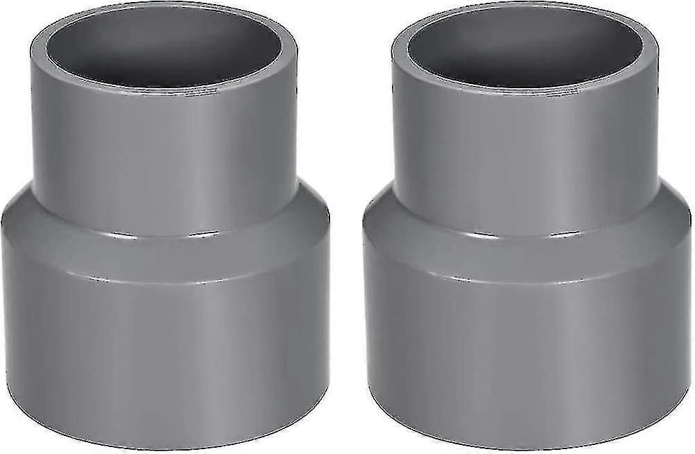 63mm X 50mm Pvc Pipe Reducer Fitting Coupling Hub Coupling Dwv Gray 2pcs