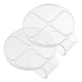 Makeup Mixing Palette with Handle for Custom Shade Blending and 4-Well Acrylic Foundation Tray