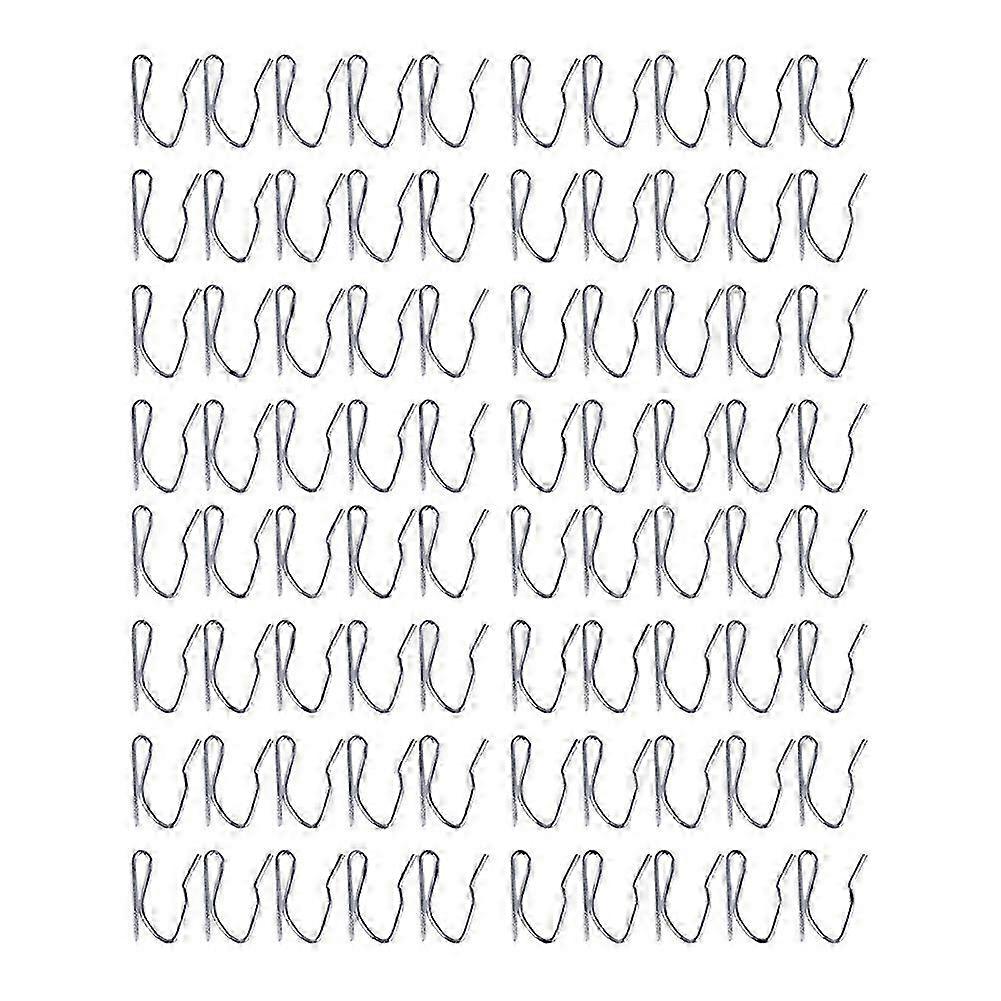 80Pcs Curtain Drapery Pin Hooks - Silvery