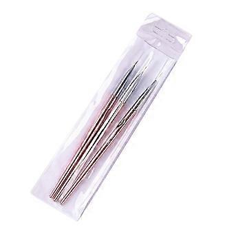 Professionele nagelkunstpennen voor manicure, 18 stuks, roségoudkleurig.
