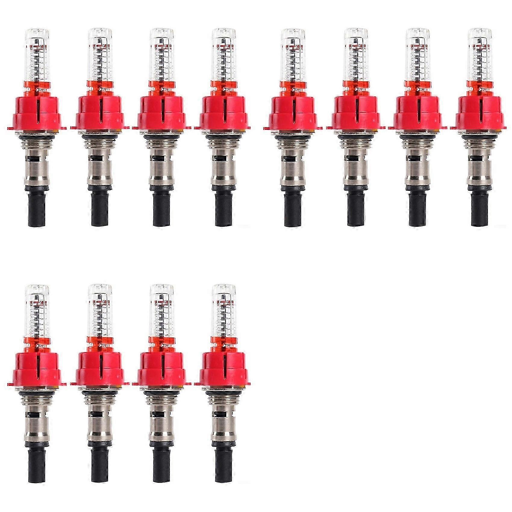 Underfloor Heating Manifold Flow Meter-Regulator Precision Heat Control Device(3/8 X 12pc)
