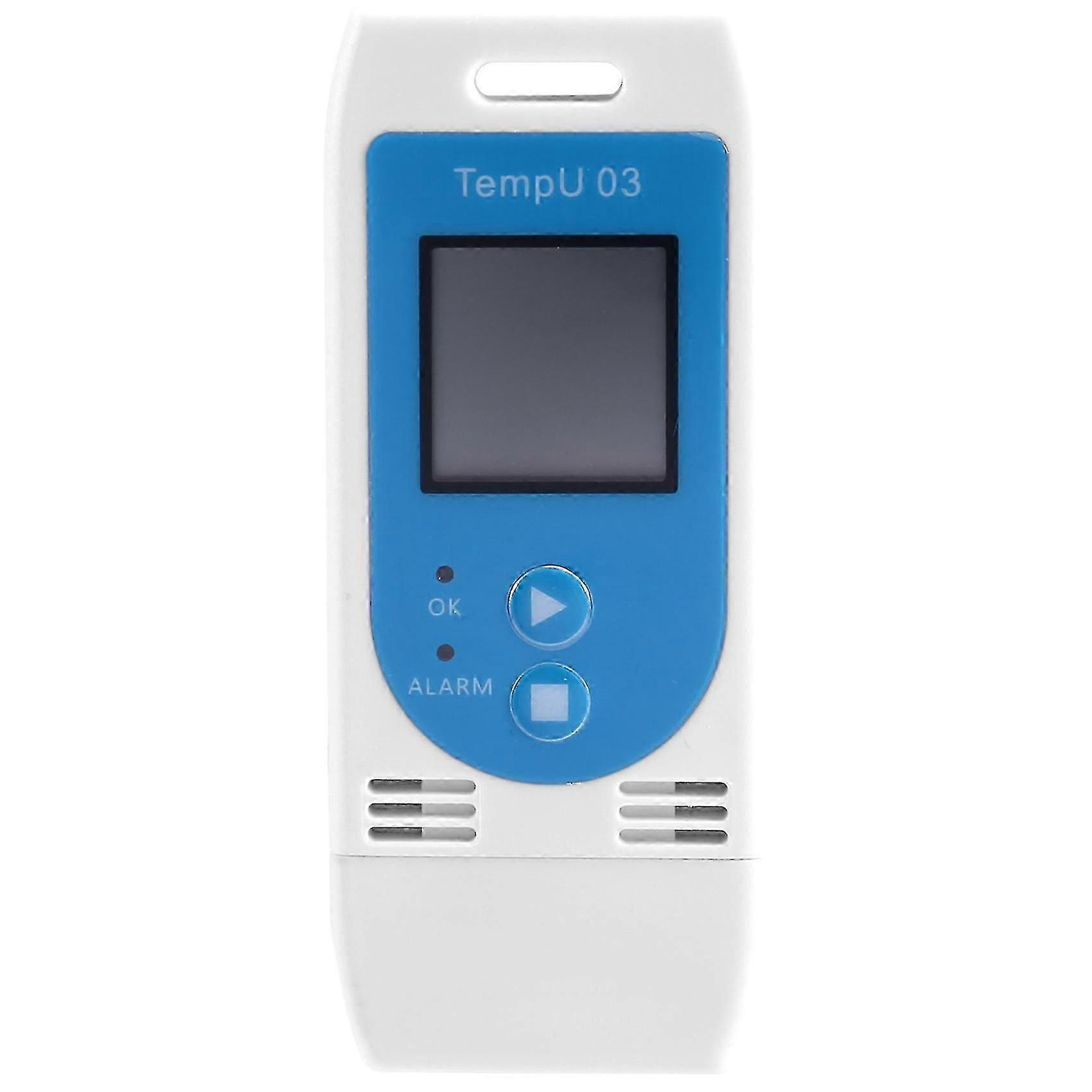 USB Temp & Humidity Data Logger, 32000 Capacity, PDF CSV Export