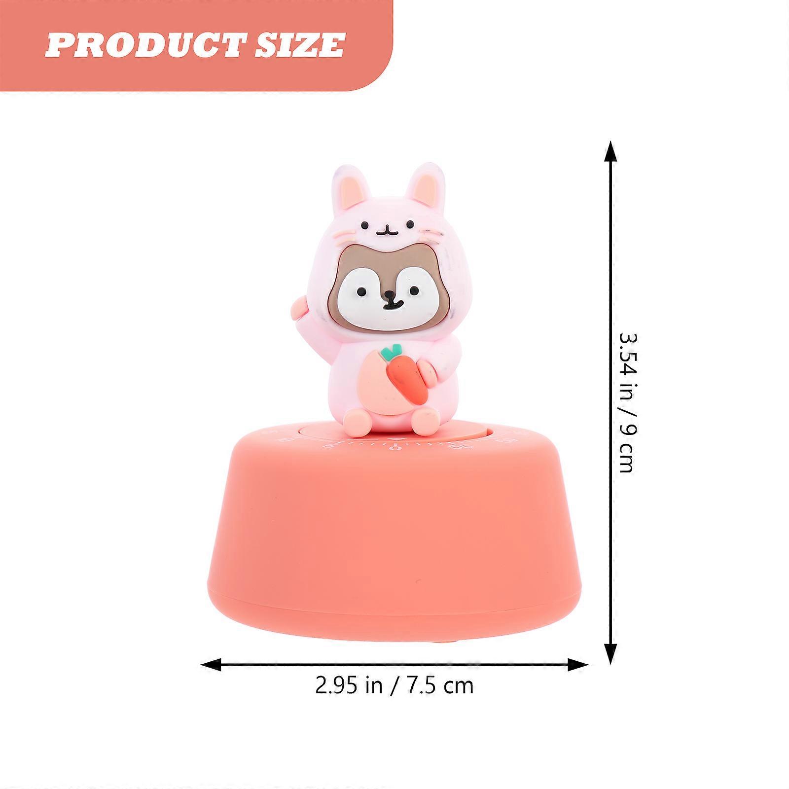 Countdown Timer Mechanical Circular Timer Kitchen Homework Exercise Baking Small Cartoon Planet Shape 1Pack