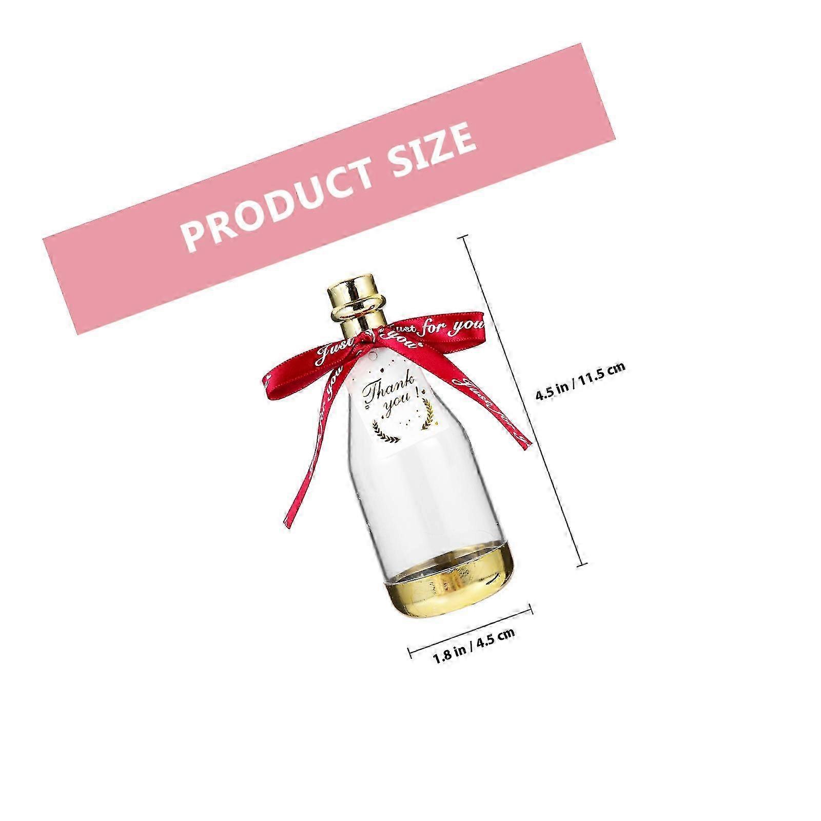 PS Material Candy Gift Containers 6 Pieces Bottle Shaped Candy Holders