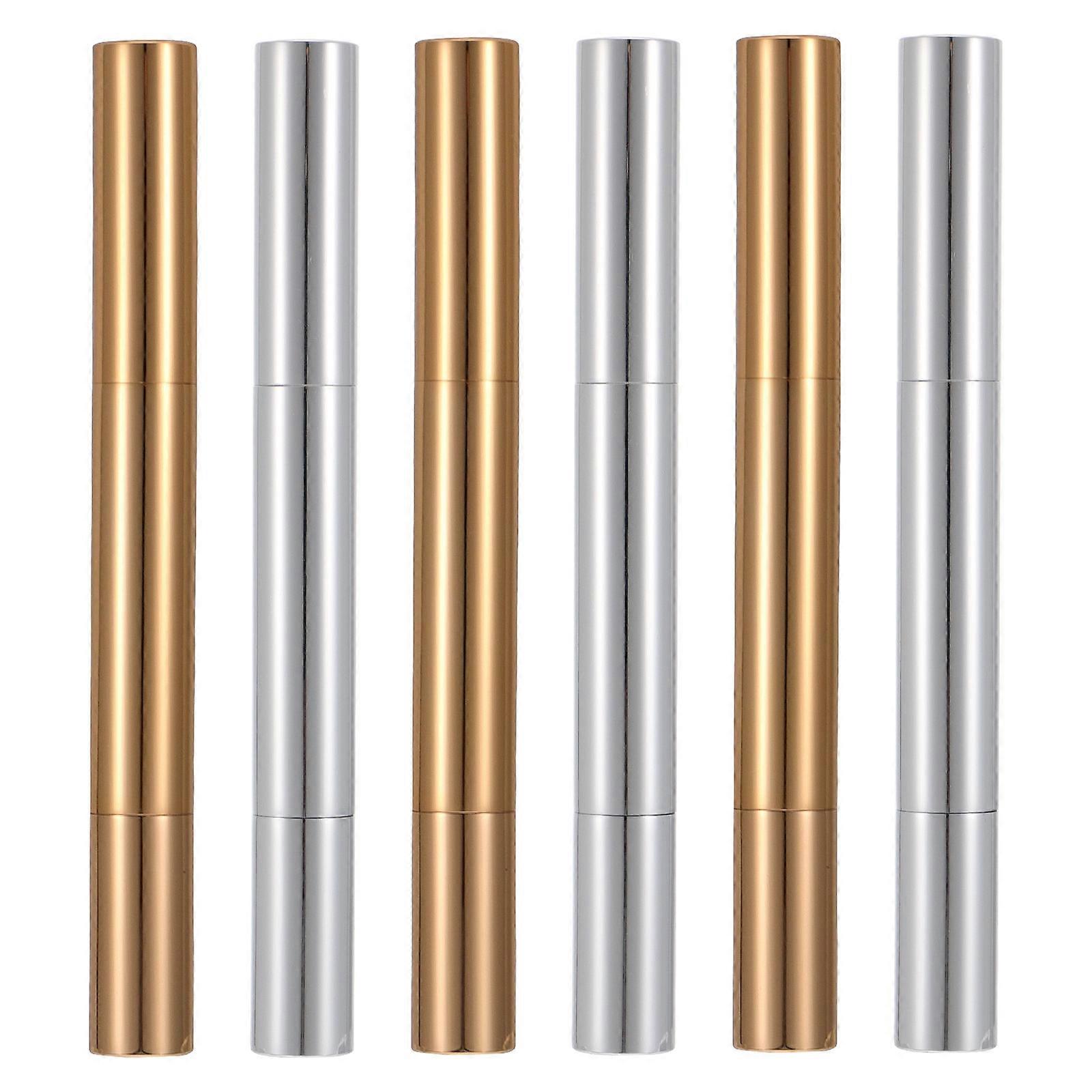 Lip Gloss Applicator Multi-Use Plastic Empty Tube for Makeup 6Pcs