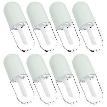5ml Empty Lip Gloss Tubes, 40 Pcs Plastic Lip Gloss Containers for DIY Cosmetic Samples, Portable Travel Size, Green