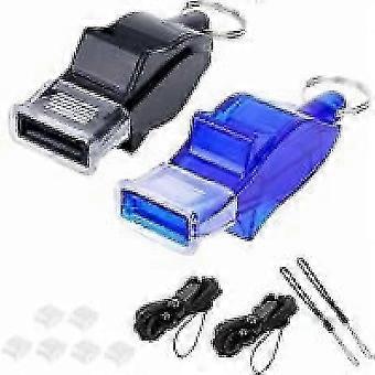 Whistle - Referee whistles - Survival whistle - emergency whistle - emergency whistle - whistles - Dolphin whistle - black and blue - with f