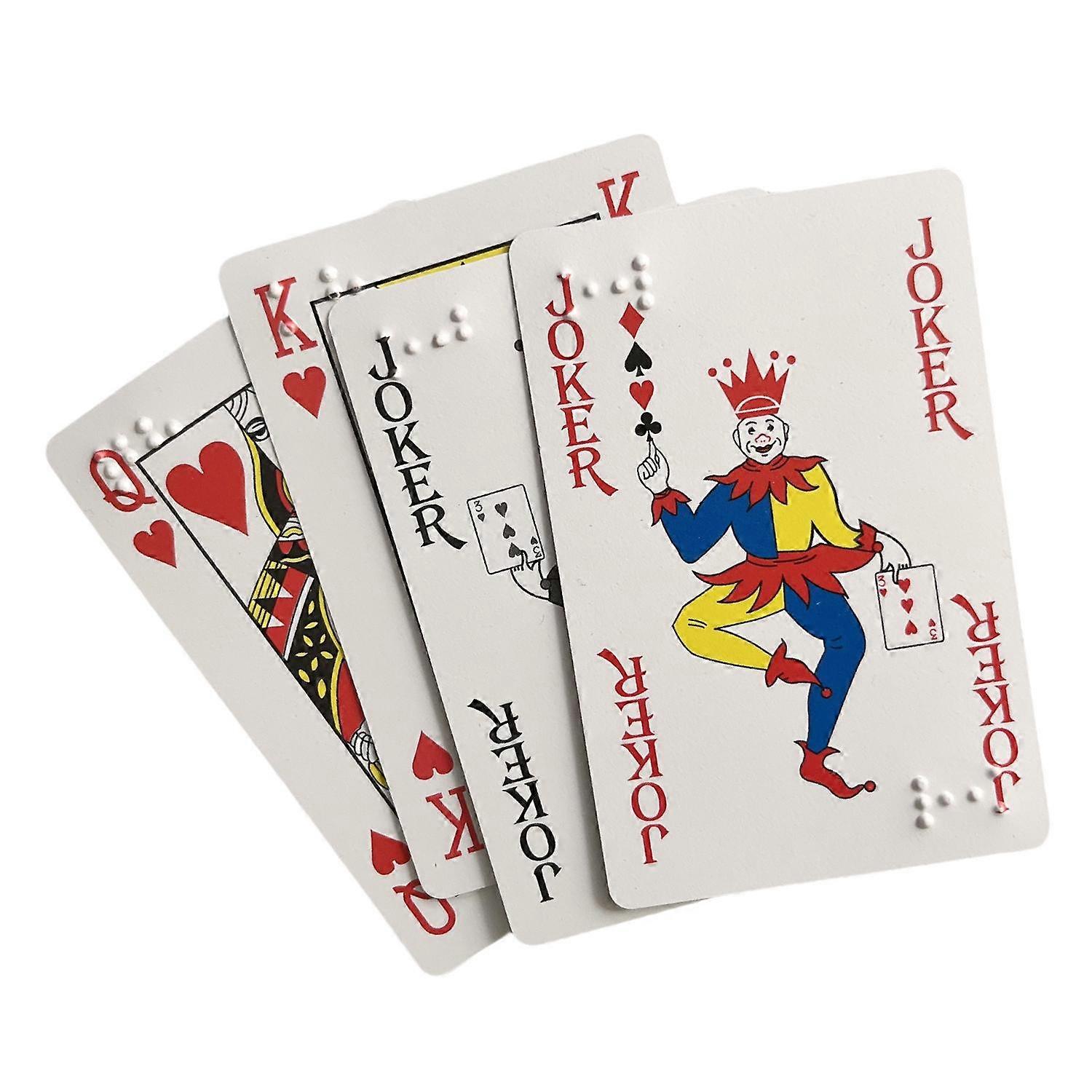 Braille Plastic Playing Cards