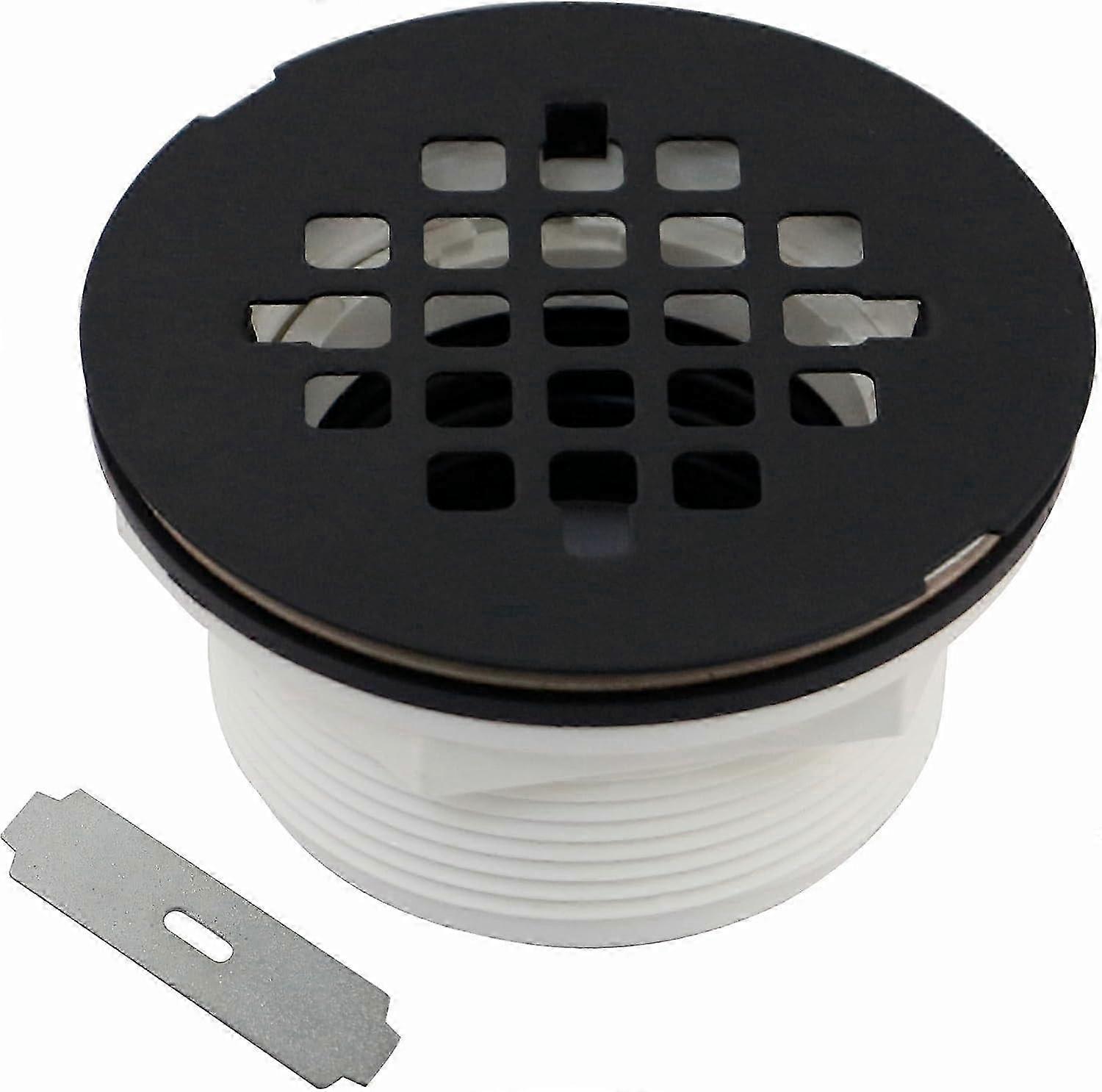 Matte Black 2 Inch Compression Floor Drain