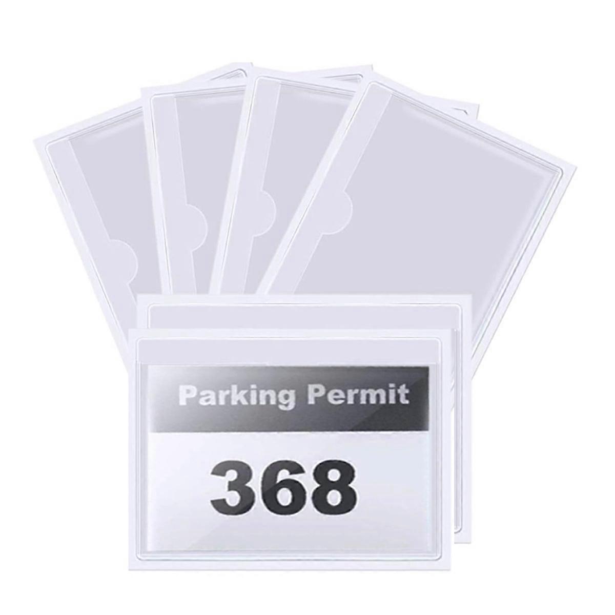 Versatile Clear Adhesive Index Card Pockets