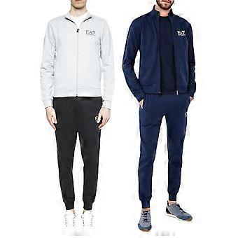 EMPORIO ARMANI 3ZPV51 EA7 Mens Tracksuit Full Set Cotton Sweatshirt and Jogger