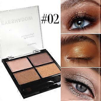 Fit Colors 4-Colour Eyeshadow Palette, 9.5g, Palette 02, Matte and Shimmer Eye Makeup