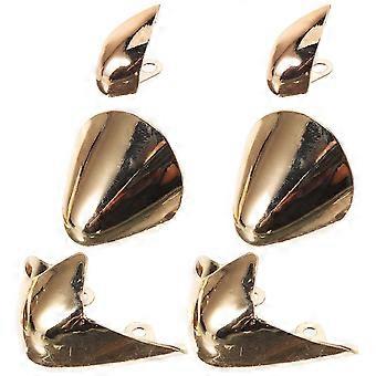 3 Pairs, shoes Pointed Protectors Metal Tips High Heels Tip Covers Heels Decorations_HP
