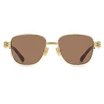 Bottega Veneta BV1380S 003 täyskehys kultaiset unisex neliönmuotoiset aurinkolasit UV3 alkuperäiset