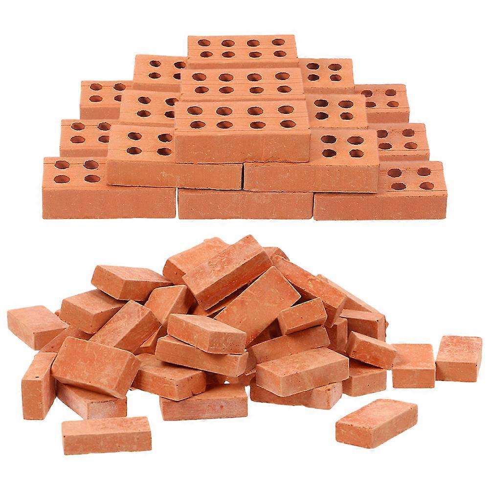 Simulated Bricks Clay DIY Miniature for Sand Table 100Pcs Bulk