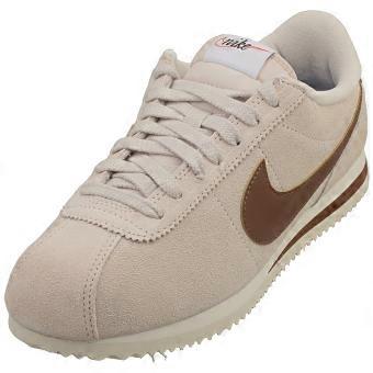 Nike Cortez Womens Casual Trainers in Beige Brown