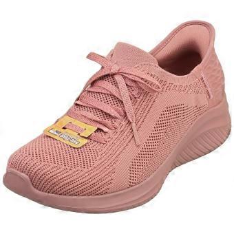 Skechers Slip-ins Ultra Flex 3.0 Vegan Womens Fashion Trainers in Mauve