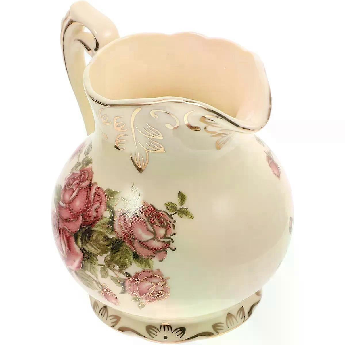 Style Ceramic Milk Pitcher Jug 250ml with Handle