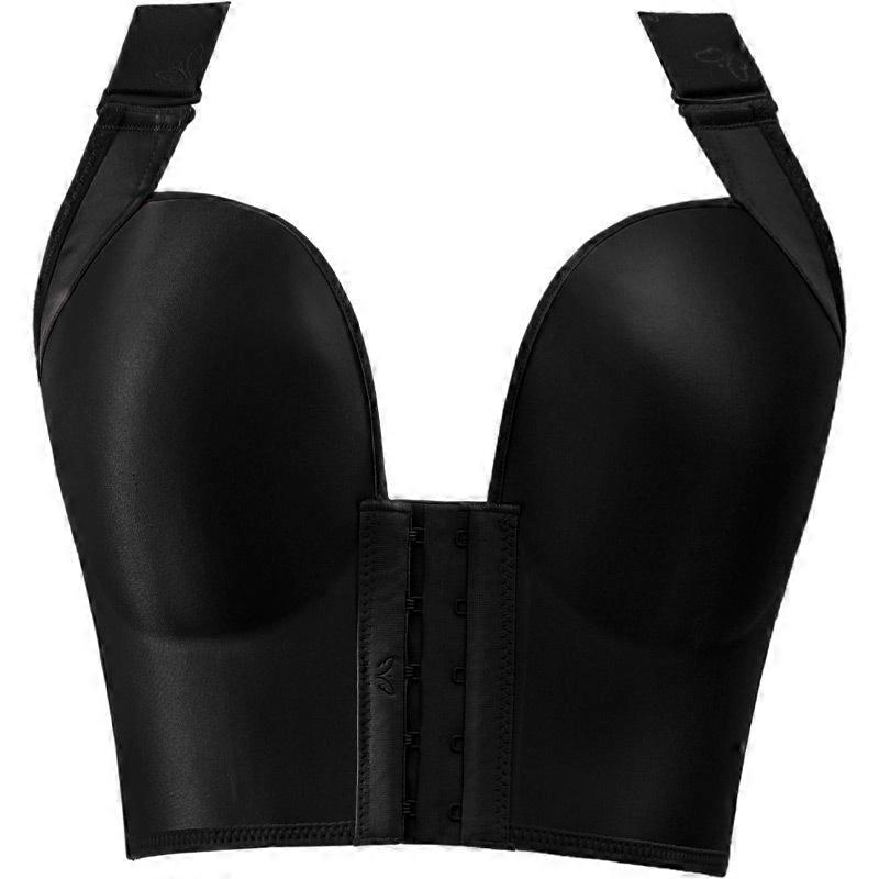 Plus size, large cup push-up adjustable side bra front buckle, adjustable thin cup seamless without a trace