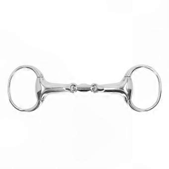 Stainless Steel Loose Ring Snaffle Bit, 125mm Equestrian Horse Bit, Rust Resistant Durable Design for Rider