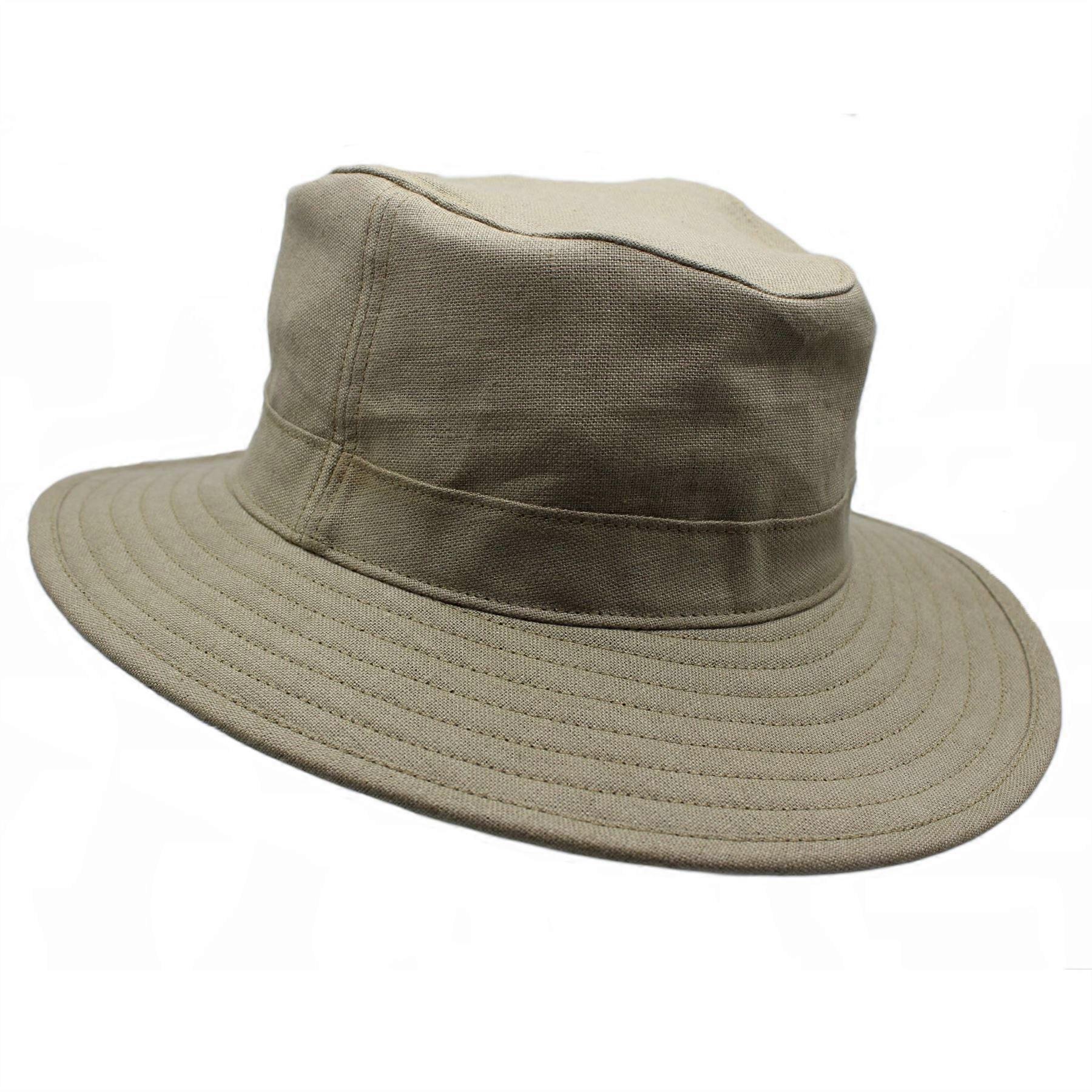 Rathlin Irish Linen Explorer Hat ZH289 Flax