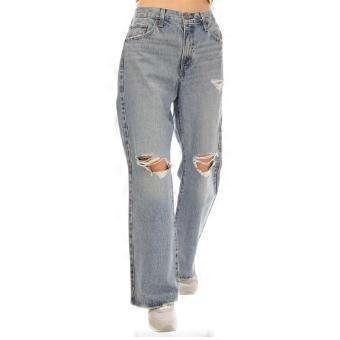 Levis Womens/Ladies Distressed Wide Leg Baggy Jeans