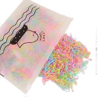 1000pcs Cute Gradient Hair Bands Gentle Fit