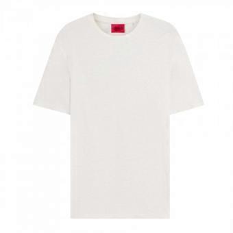 Hugo Mens Crew Neck Relaxed Fit Short-Sleeved T-Shirt