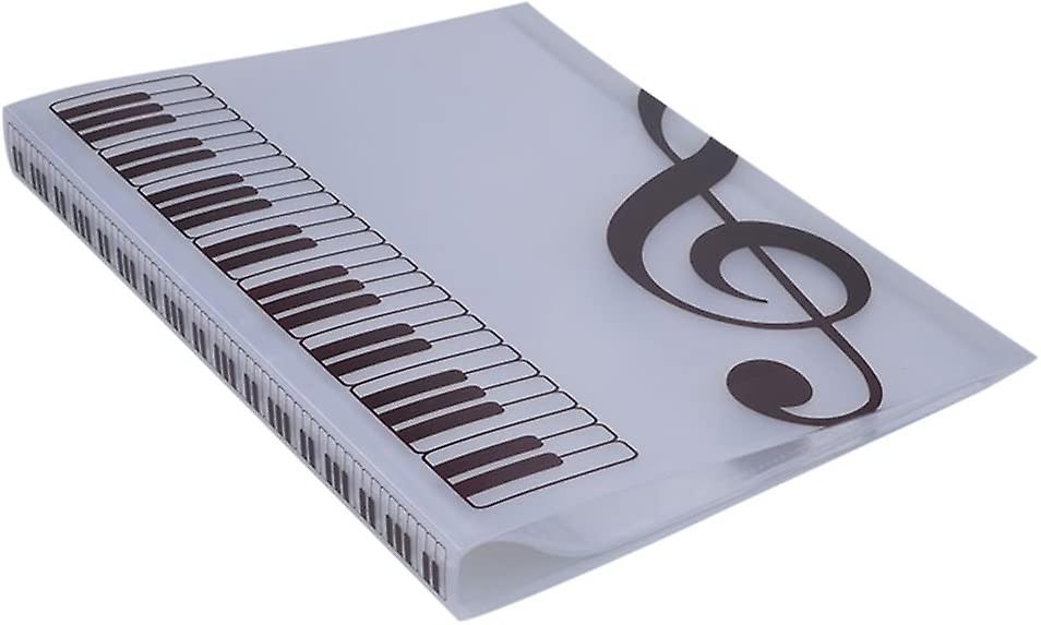 Music blade folder documents file 40 pockets sostenedor paper storage (white)