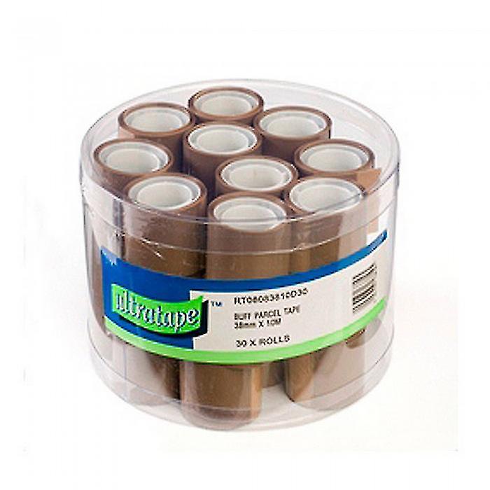 Ultratape Brown Mini Parcel Tape Rolls (30 Rolls)