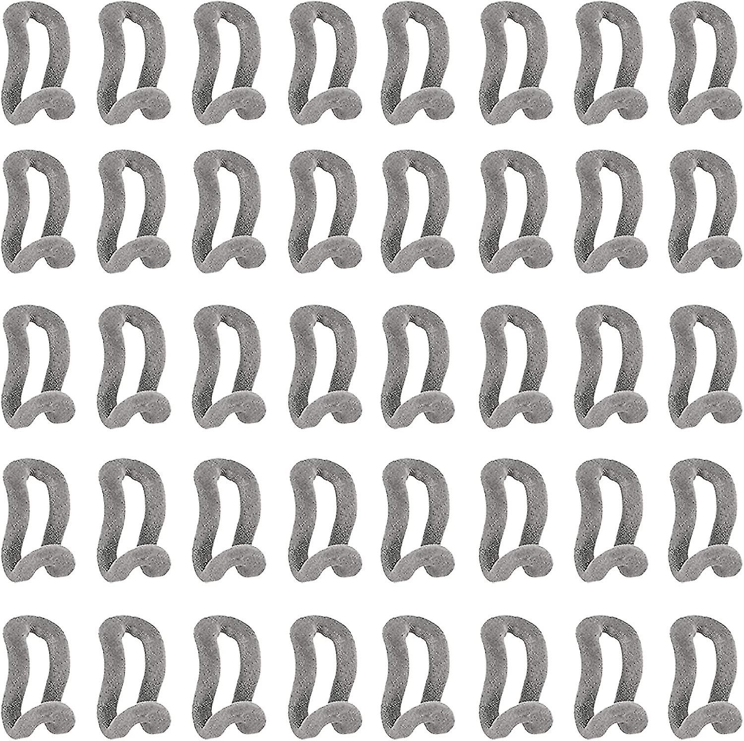 40 Pcs Mini Flocking Hooks, Non-slip Flocking Connector Hooks (grey)