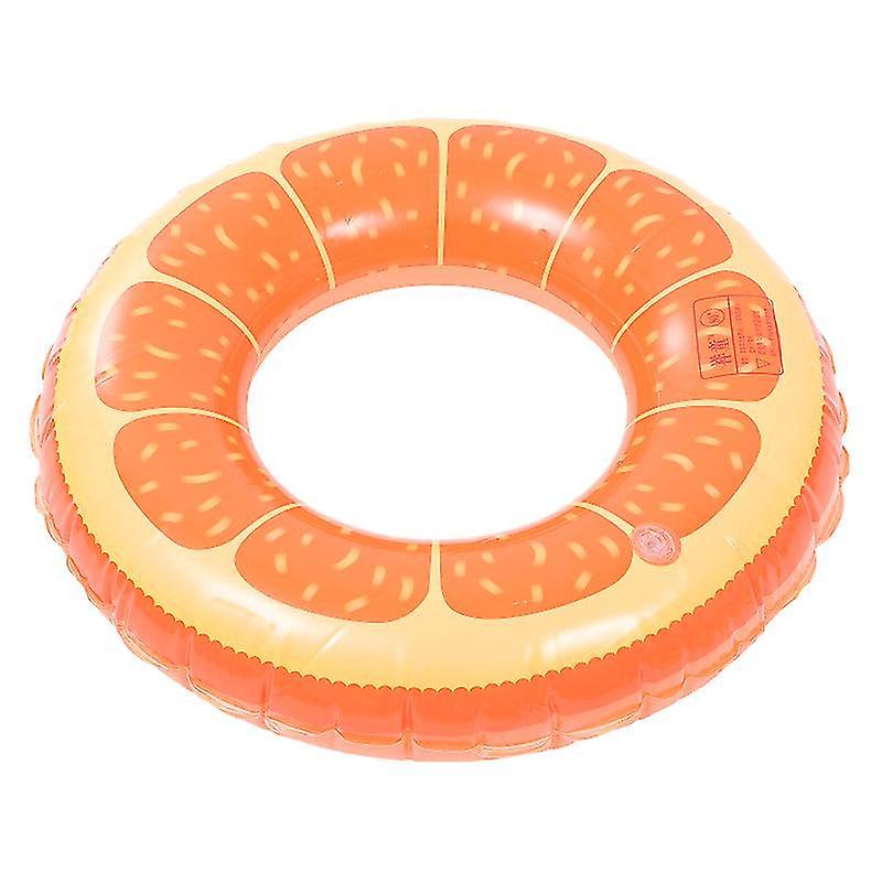 66Cm Orange Swimming Machines Inflatable Pool Float Ring Safety Pool Floating Ring Orange Design Swi