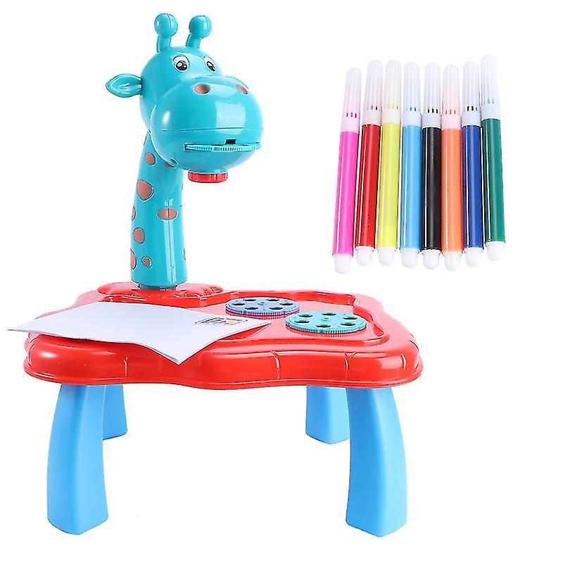 36X29cm Assorted Color Toy Drawing Tablets 1set Children Educational Painting Projector Funny Plasti