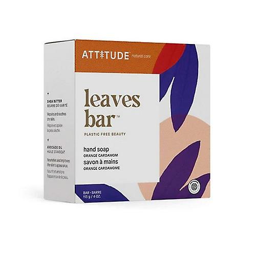 Attitude Leaves Bar Hand Soap Orange Cardamom, 4 Oz (Pack of 1)