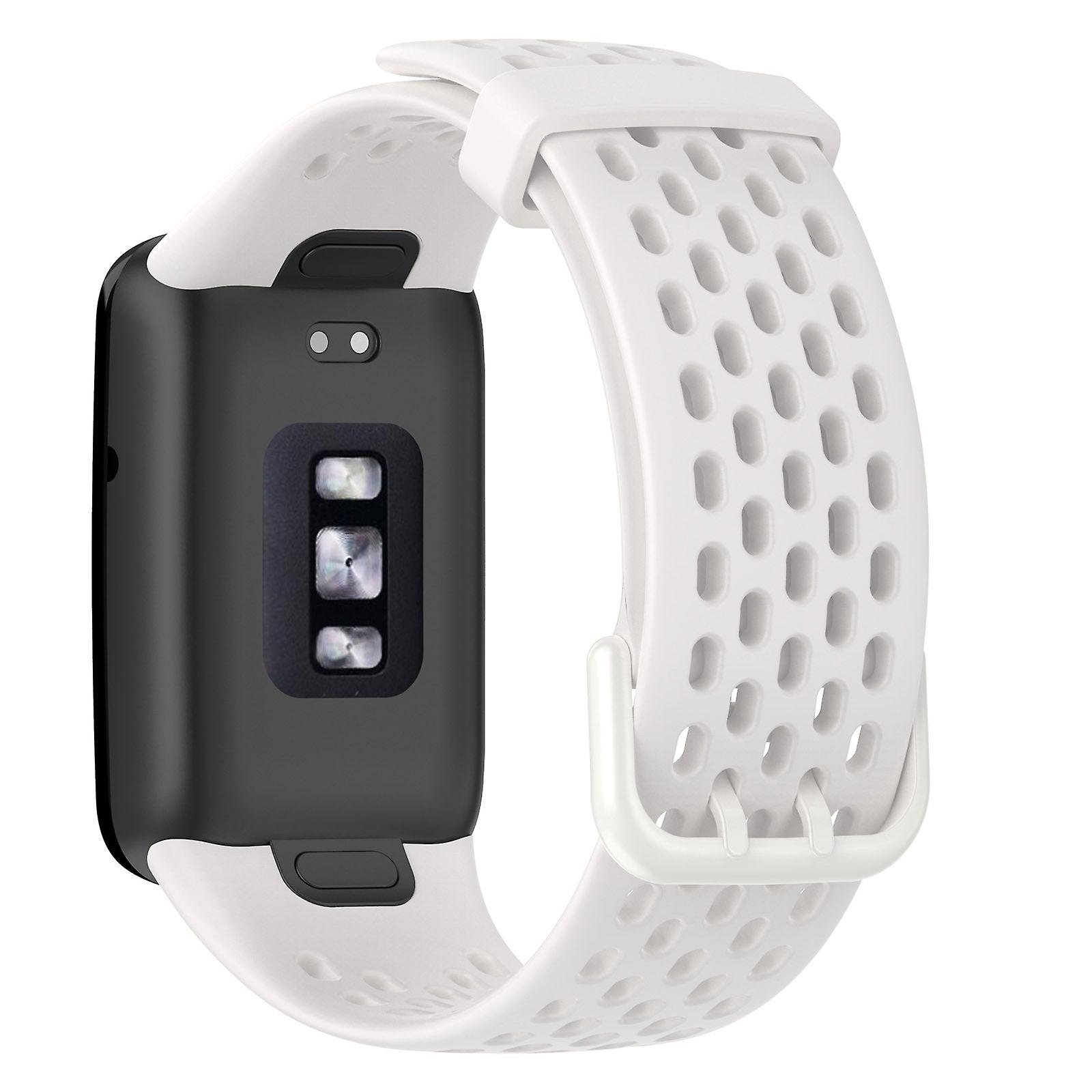 Replacement Soft Silicone Band Strap For Xiaomi Mi Band 7 Pro (White)