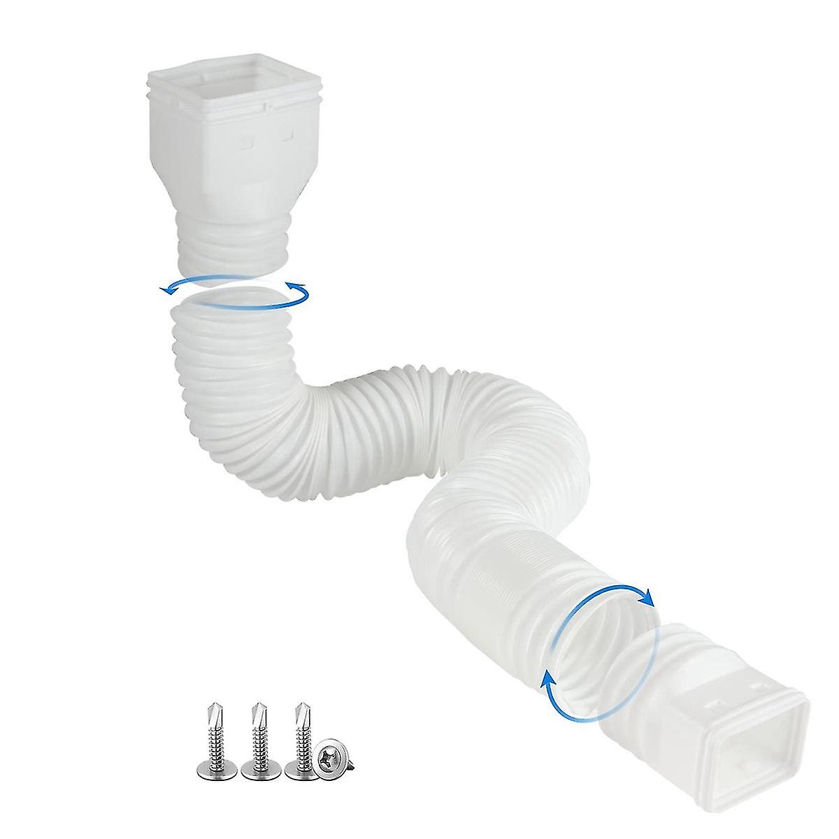 1pcs Rain Gutter Downspout Extenss Flexible,downspout Extender Diverter Extendable From 21 To 60