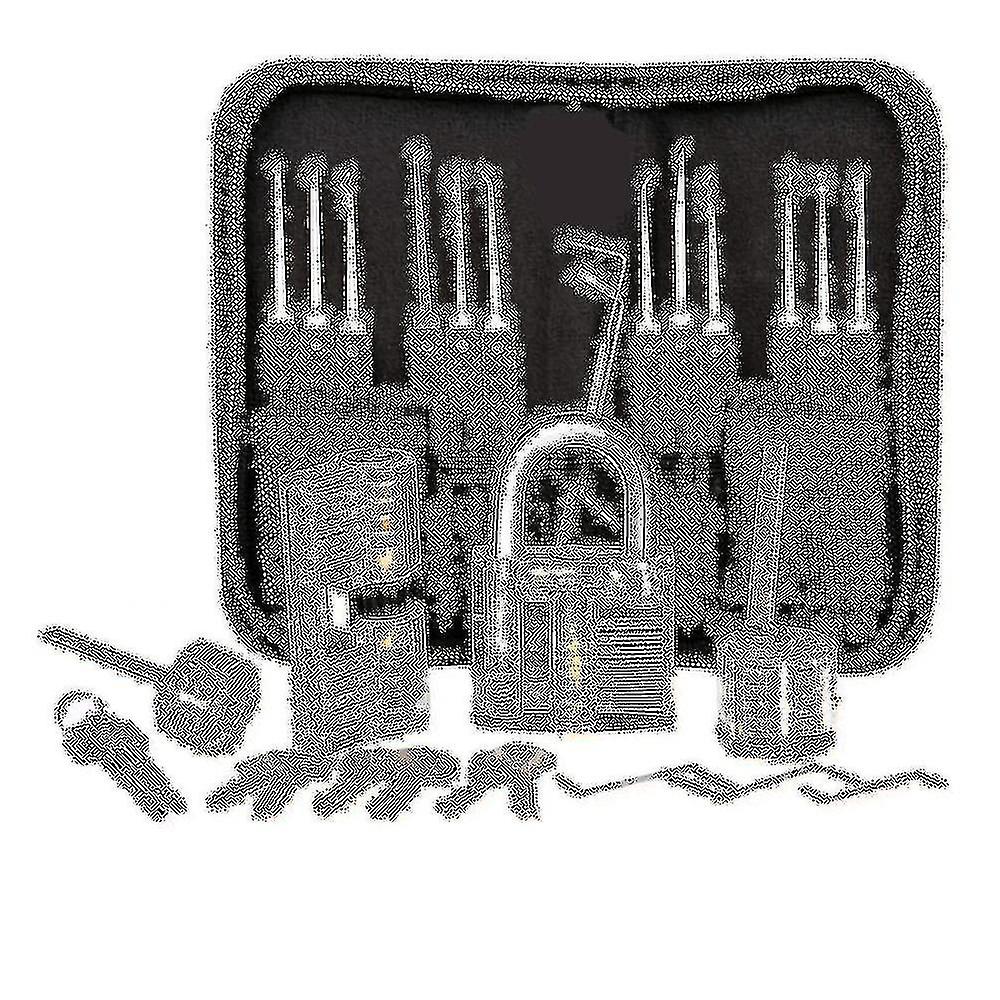 مجموعة اختيار القفل، طقم اختيار القفل المكون من 25 قطعة، أدوات التدريب مع 3 Locks_a واضحة