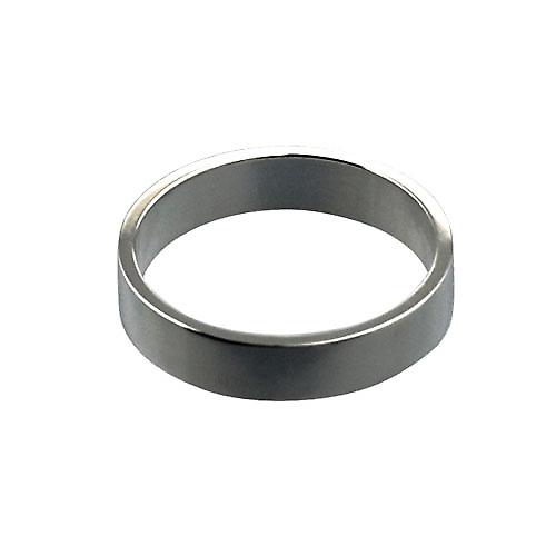 Platinum 4mm plain flat Wedding Ring Size P