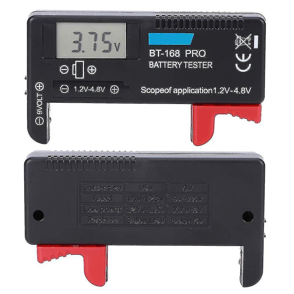 Battery Tester, Bt-168pro Digital Lcd Battery Tester 1.2v-4.8v Battery Checker For Small Button Cells, Aaa, Aa Battery