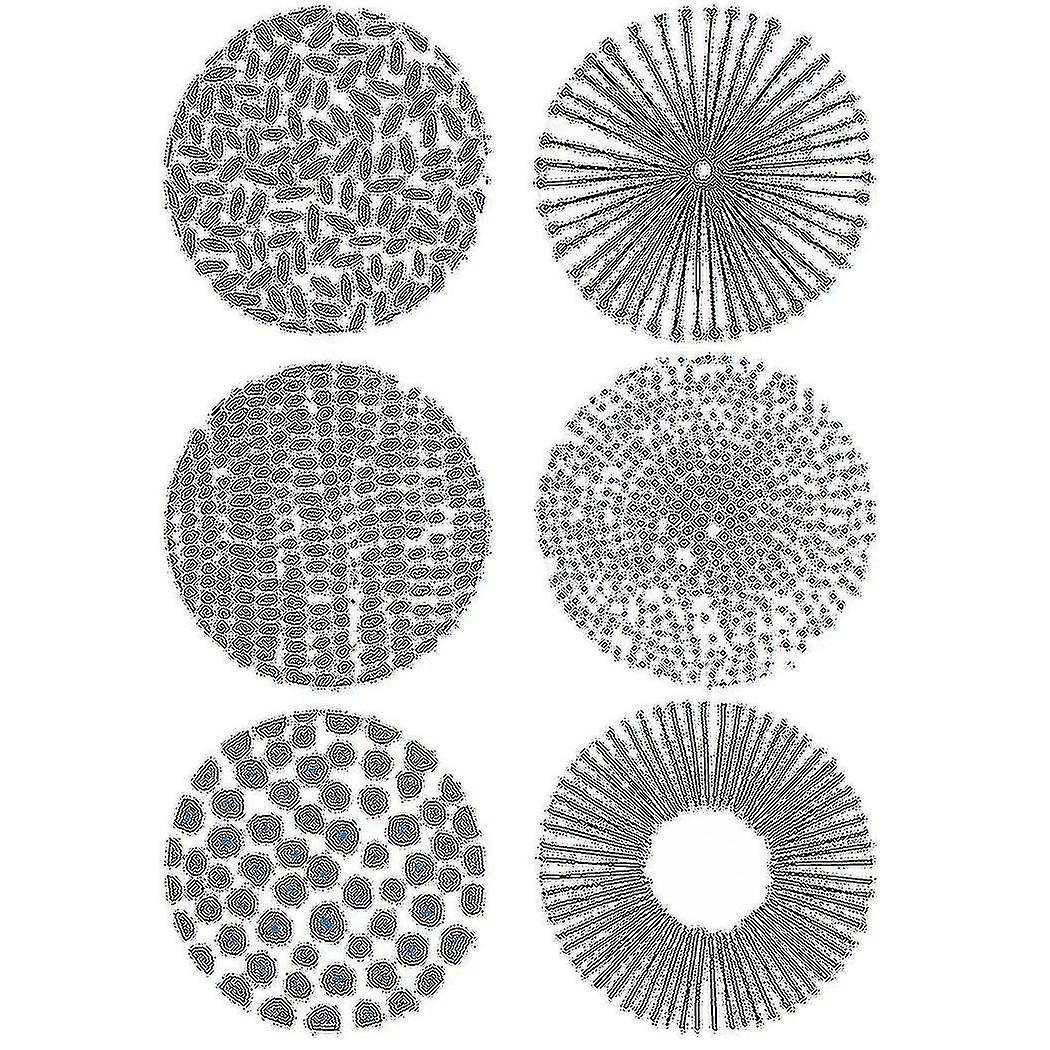 Ceramic Stone With Cork Backing Non-slip Heat Insulation Table Mat Absorbent Coasters For Drinks Se