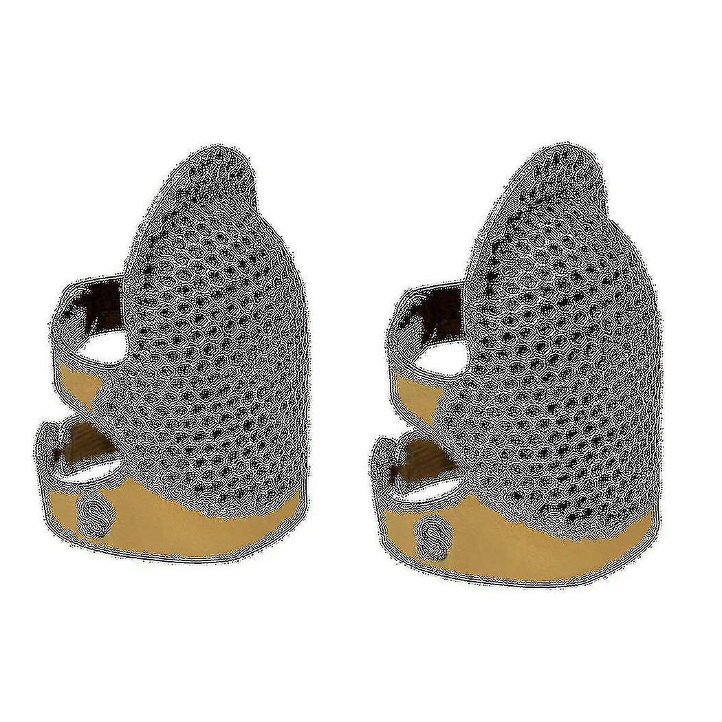 2 Pcs Sewing Thimbles,retro Sewing Thimble Finger Protector Shield Protector Fingertip Thimble Pin