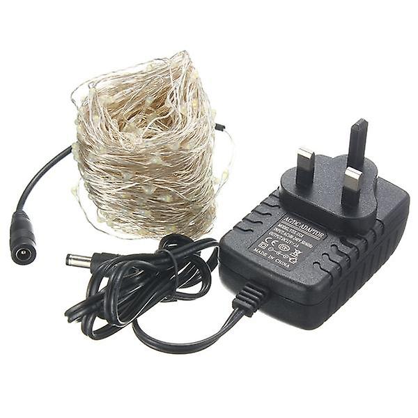 40M Led Silver Wire Fairy String Lights - 12v Christmas, Wedding, Party Decor Lamp