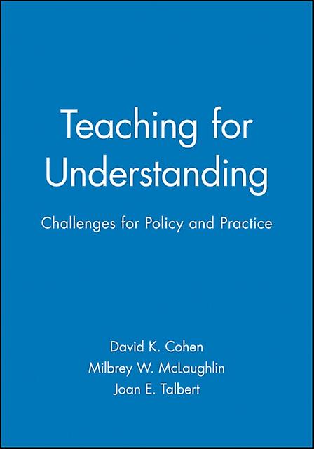 Teaching For Understanding by Cohen Hardback Book