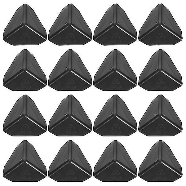 100pcs Creative Corner Protectors Box Corners Protectores para muebles (negro)