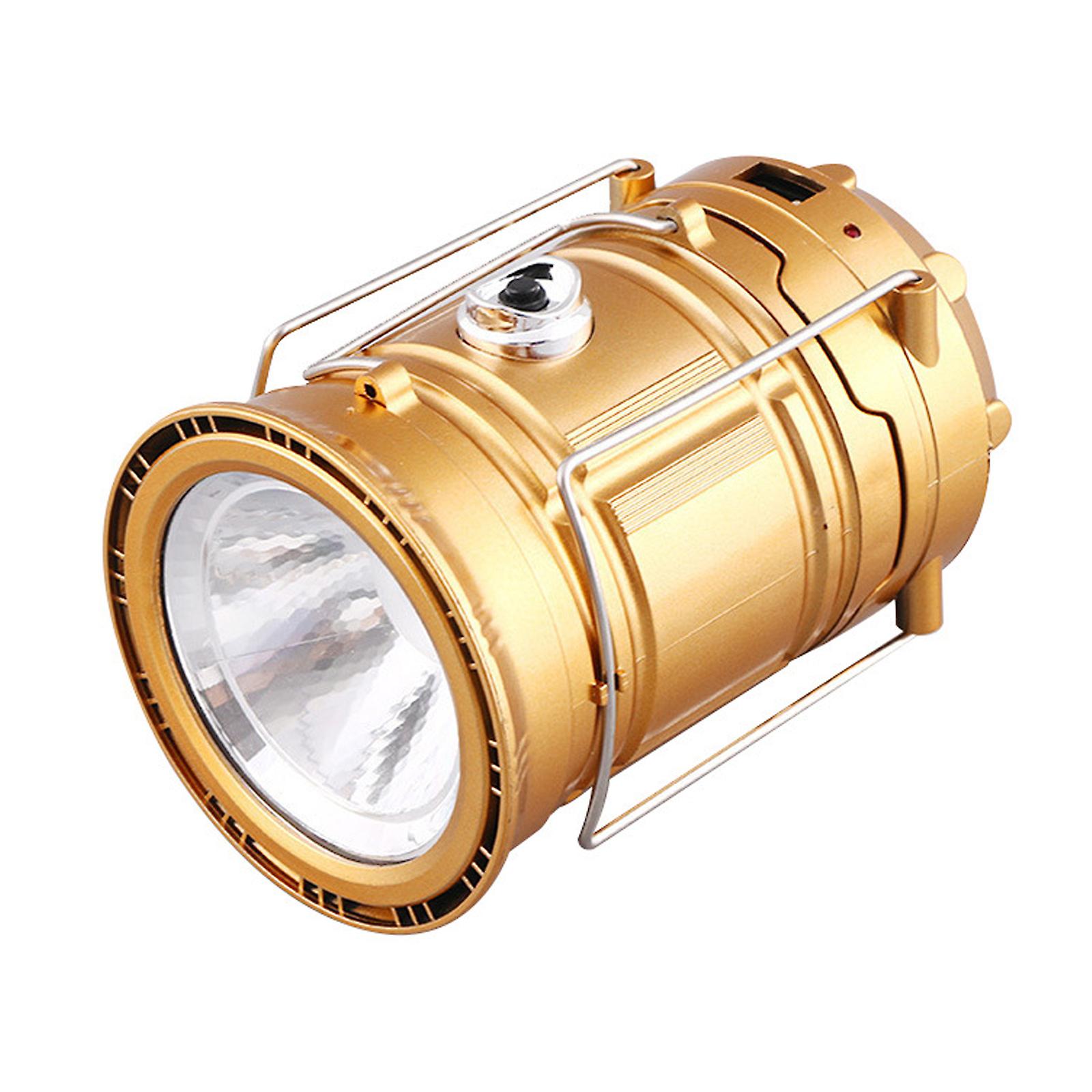 Solar Camping Lantern Folding Flashlight Outdoor Hanging Lights