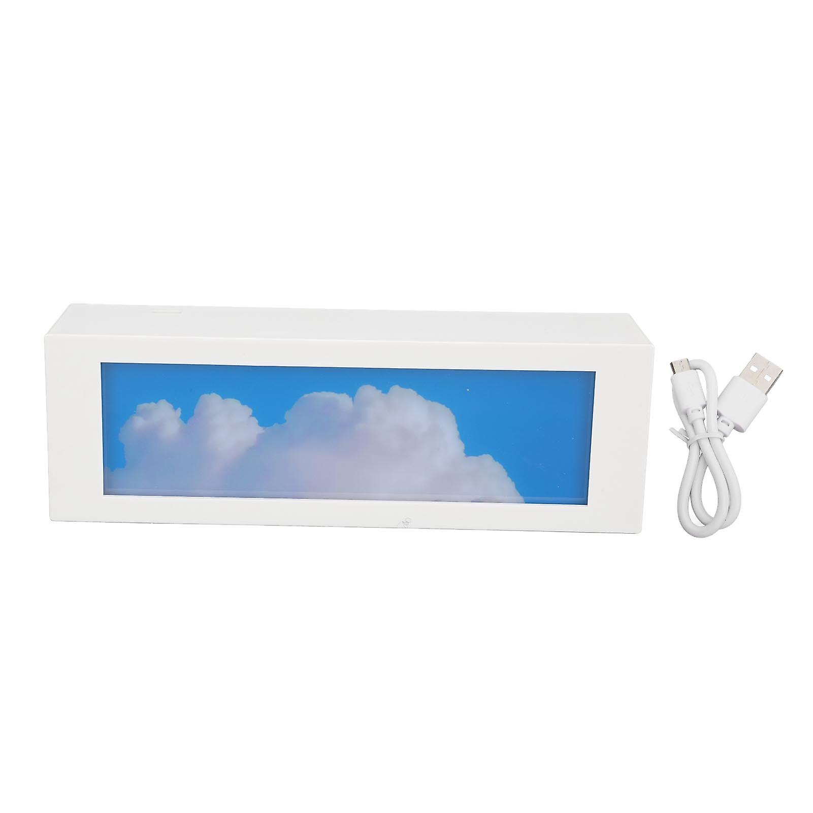 Rechargeable Night Light Rectangular Cute Pattern Brightness Adjustable Touch Switch USB Rechargeable Battery Table Lamp